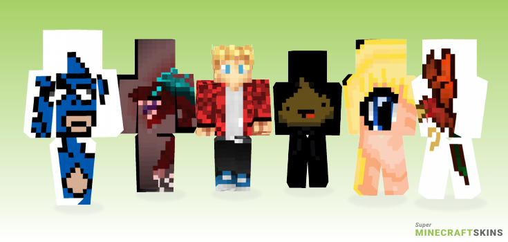 Pixel art Minecraft Skins - Best Free Minecraft skins for Girls and Boys