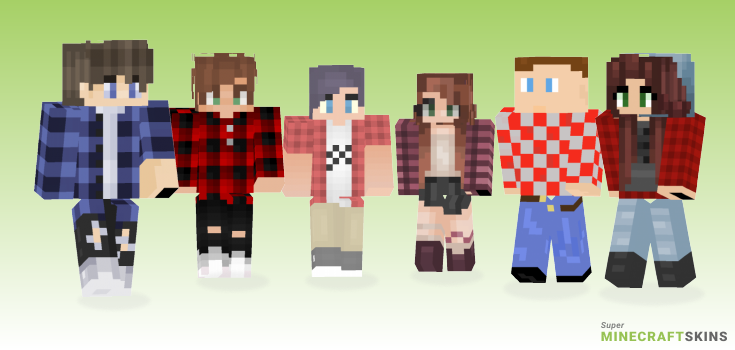 Plaid shirt Minecraft Skins - Best Free Minecraft skins for Girls and Boys