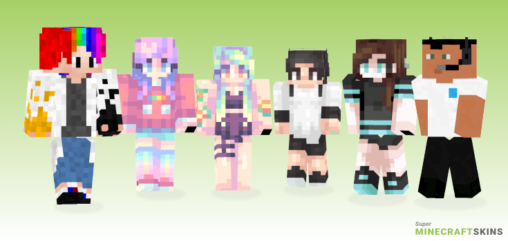 Playing Minecraft Skins - Best Free Minecraft skins for Girls and Boys