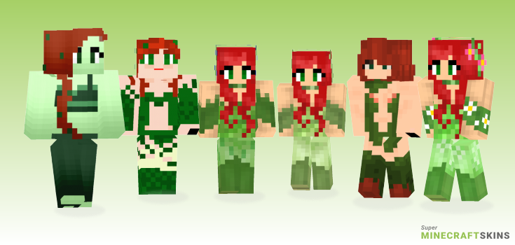 Poison ivy Minecraft Skins - Best Free Minecraft skins for Girls and Boys
