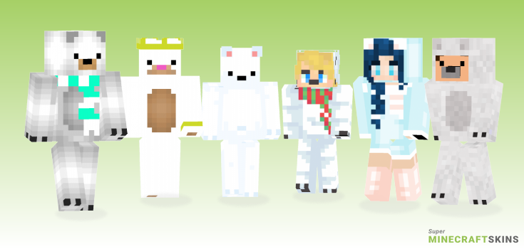 Polar bear Minecraft Skins - Best Free Minecraft skins for Girls and Boys