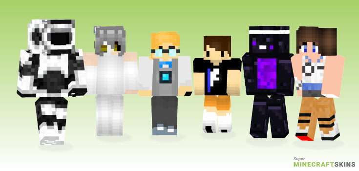 Portal Minecraft Skins - Best Free Minecraft skins for Girls and Boys