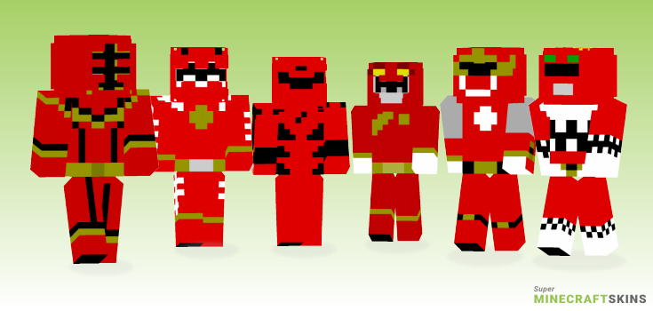 Power rangers Minecraft Skins - Best Free Minecraft skins for Girls and Boys
