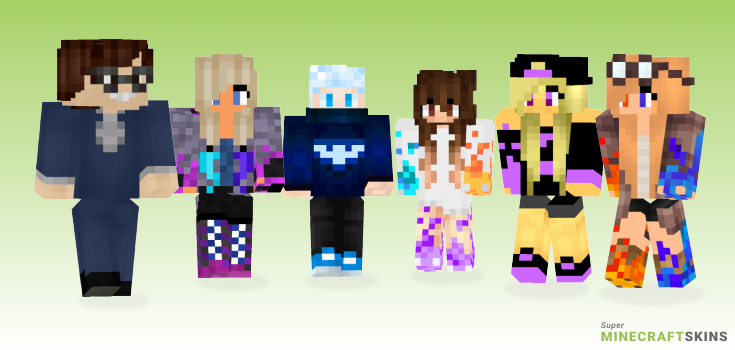 Powers Minecraft Skins - Best Free Minecraft skins for Girls and Boys