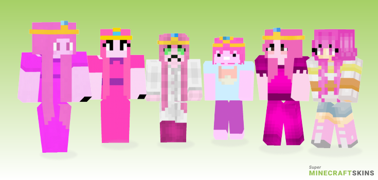 Princess bubblegum Minecraft Skins - Best Free Minecraft skins for Girls and Boys
