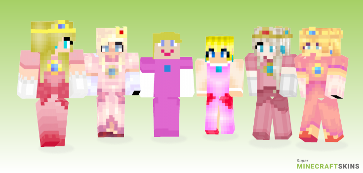 Princess peach Minecraft Skins - Best Free Minecraft skins for Girls and Boys