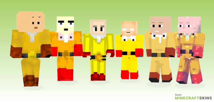 Punch man Minecraft Skins - Best Free Minecraft skins for Girls and Boys