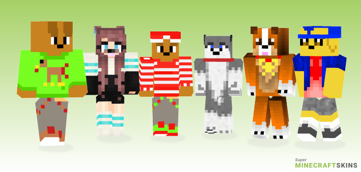 Puppy Minecraft Skins - Best Free Minecraft skins for Girls and Boys