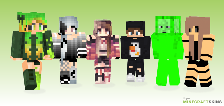Radioactive Minecraft Skins - Best Free Minecraft skins for Girls and Boys