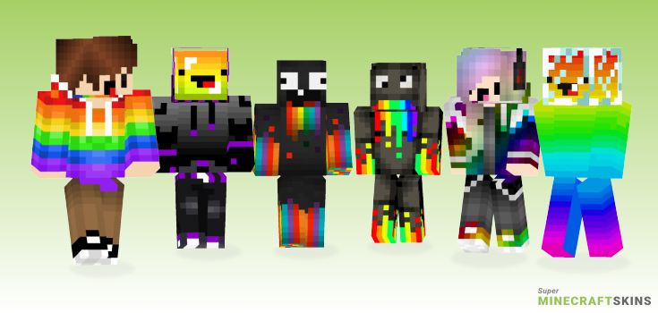Rainbow derp Minecraft Skins - Best Free Minecraft skins for Girls and Boys