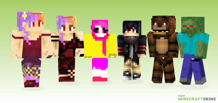 Red eye Minecraft Skins - Best Free Minecraft skins for Girls and Boys