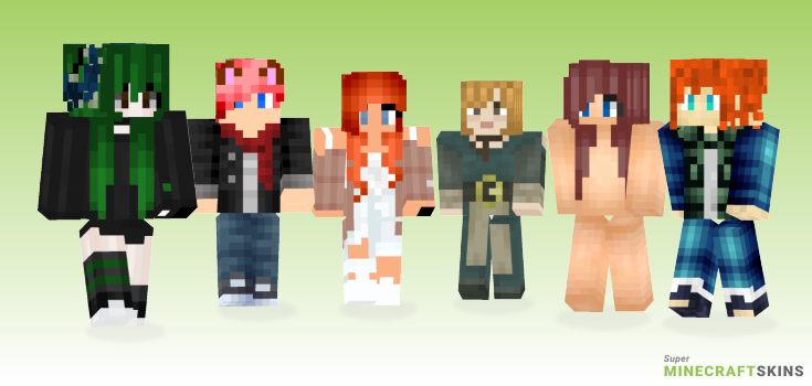 Red hair Minecraft Skins - Best Free Minecraft skins for Girls and Boys