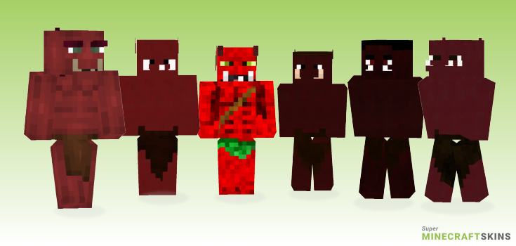 Red orc Minecraft Skins - Best Free Minecraft skins for Girls and Boys