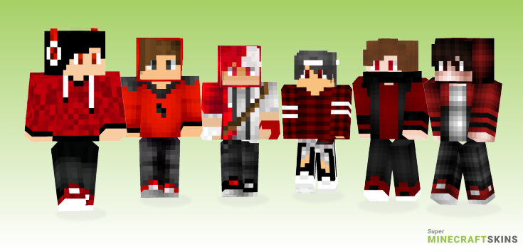Red pvp Minecraft Skins - Best Free Minecraft skins for Girls and Boys