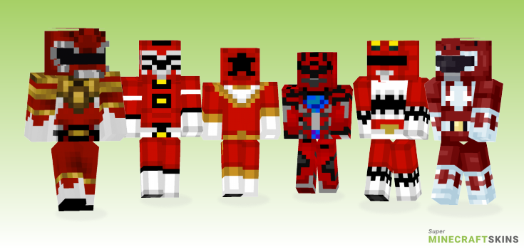 Red ranger Minecraft Skins - Best Free Minecraft skins for Girls and Boys