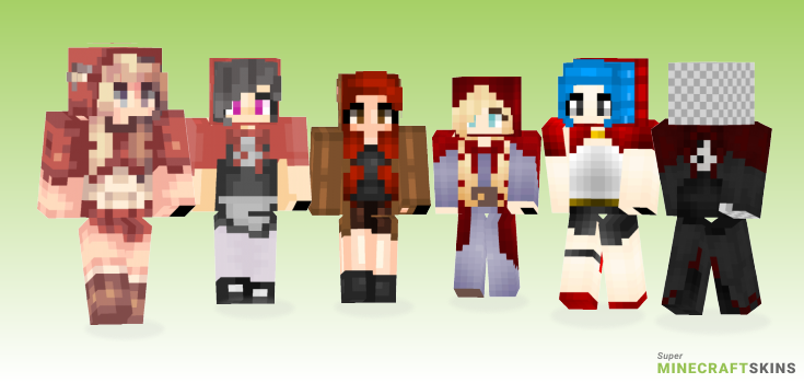 Red riding Minecraft Skins - Best Free Minecraft skins for Girls and Boys