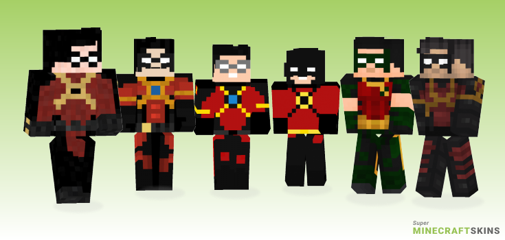 Red robin Minecraft Skins - Best Free Minecraft skins for Girls and Boys