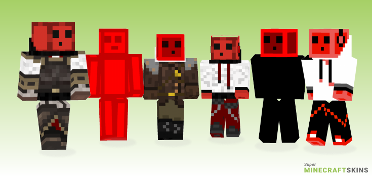 Red slime Minecraft Skins - Best Free Minecraft skins for Girls and Boys