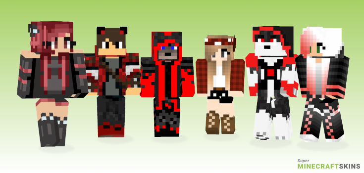 Red wolf Minecraft Skins - Best Free Minecraft skins for Girls and Boys