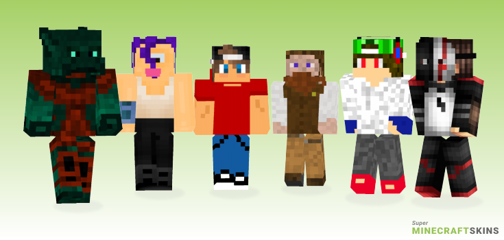 Removable Minecraft Skins - Best Free Minecraft skins for Girls and Boys
