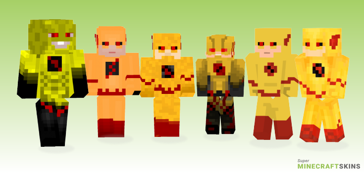 Reverse flash Minecraft Skins - Best Free Minecraft skins for Girls and Boys