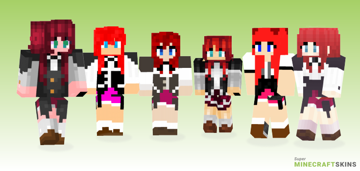 Rias gremory Minecraft Skins - Best Free Minecraft skins for Girls and Boys