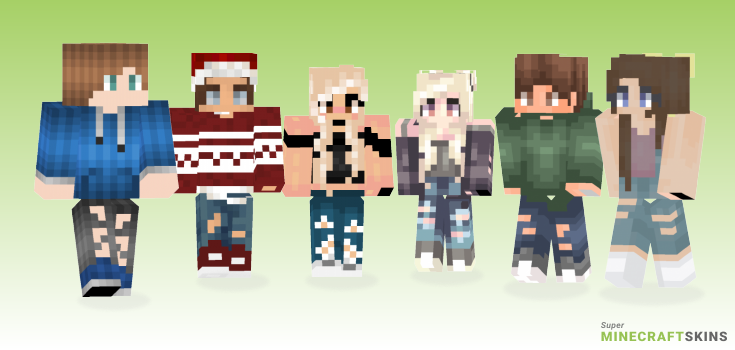 Ripped jeans Minecraft Skins - Best Free Minecraft skins for Girls and Boys