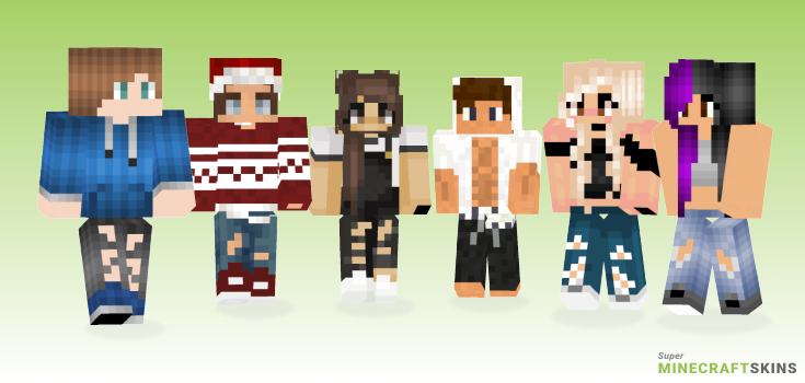 Ripped Minecraft Skins - Best Free Minecraft skins for Girls and Boys