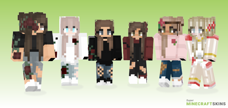 Rose girl Minecraft Skins - Best Free Minecraft skins for Girls and Boys