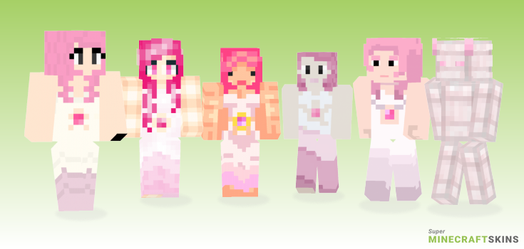 Rose quartz Minecraft Skins - Best Free Minecraft skins for Girls and Boys