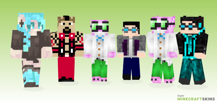 Row Minecraft Skins - Best Free Minecraft skins for Girls and Boys