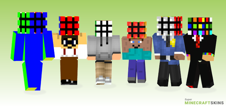 Rubiks Minecraft Skins - Best Free Minecraft skins for Girls and Boys