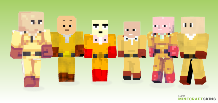 Saitama Minecraft Skins - Best Free Minecraft skins for Girls and Boys