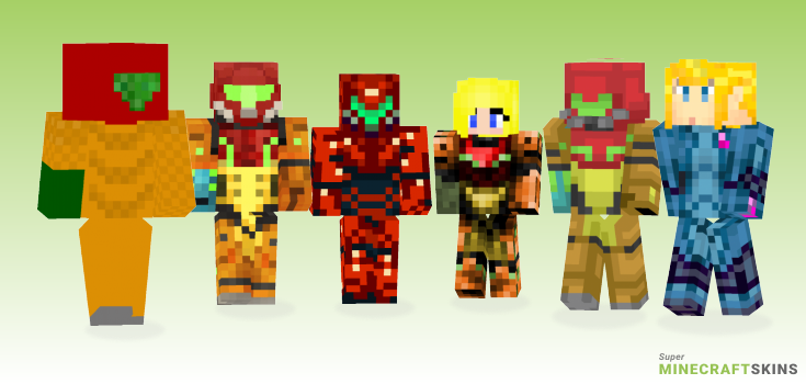 Samus aran Minecraft Skins - Best Free Minecraft skins for Girls and Boys