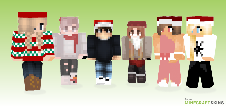 Santa hat Minecraft Skins - Best Free Minecraft skins for Girls and Boys