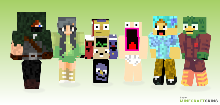 Scared Minecraft Skins - Best Free Minecraft skins for Girls and Boys