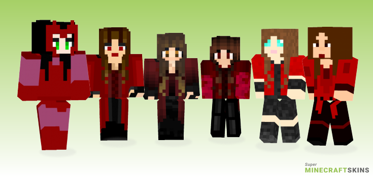 Scarlet witch Minecraft Skins - Best Free Minecraft skins for Girls and Boys