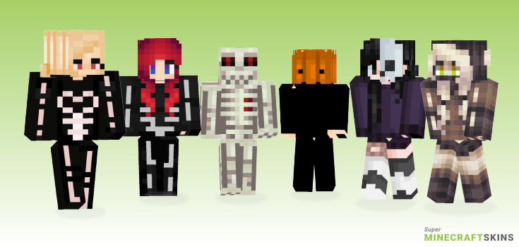 Scary skeleton Minecraft Skins - Best Free Minecraft skins for Girls and Boys