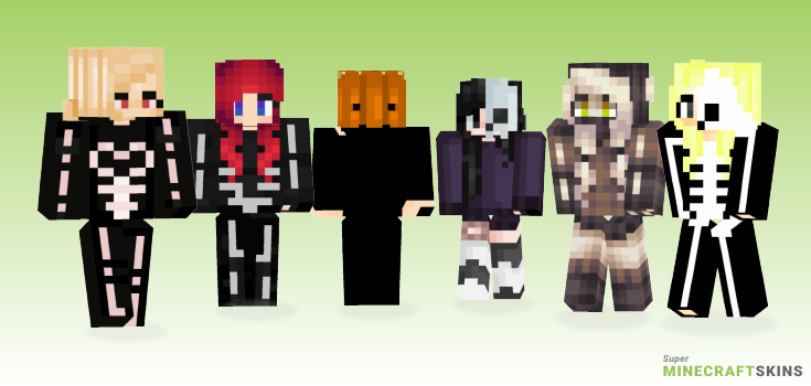 Scary skeletons Minecraft Skins - Best Free Minecraft skins for Girls and Boys