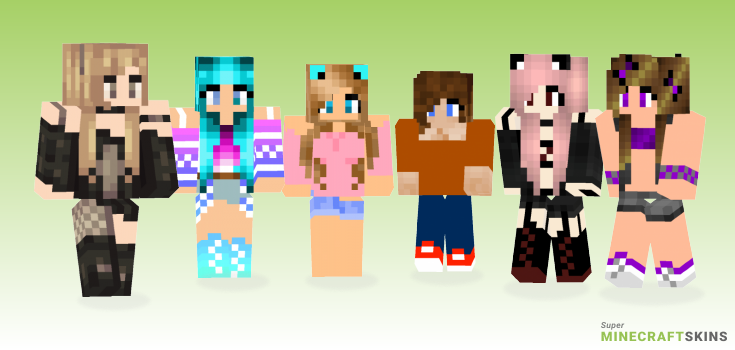 Sexy girl Minecraft Skins - Best Free Minecraft skins for Girls and Boys
