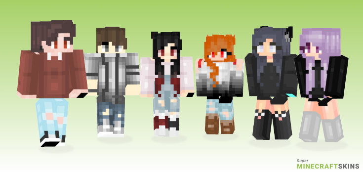 Shading style Minecraft Skins - Best Free Minecraft skins for Girls and Boys