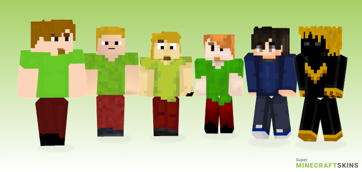 Shaggy Minecraft Skins - Best Free Minecraft skins for Girls and Boys