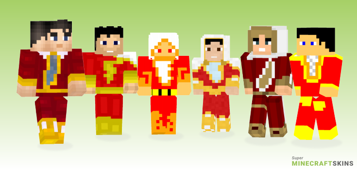 Shazam Minecraft Skins - Best Free Minecraft skins for Girls and Boys