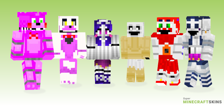 Sister location Minecraft Skins - Best Free Minecraft skins for Girls and Boys