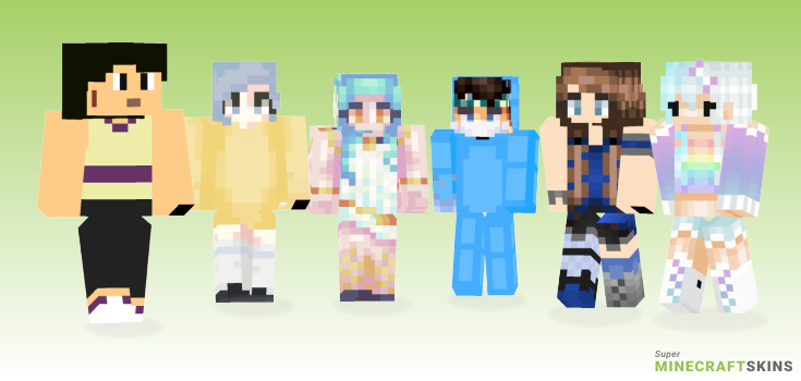 Sky Minecraft Skins - Best Free Minecraft skins for Girls and Boys