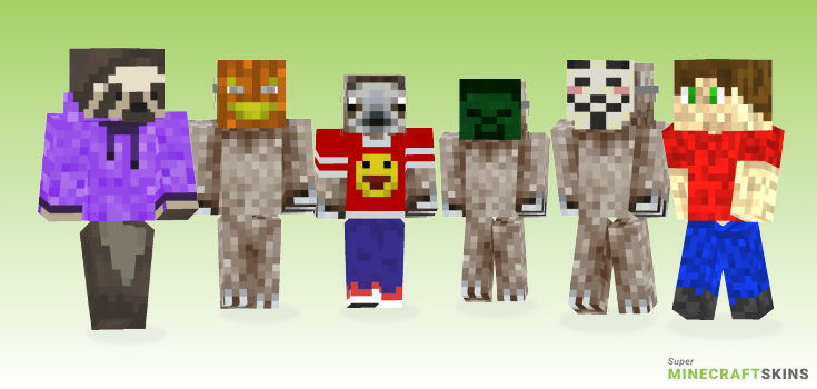 Sloth Minecraft Skins - Best Free Minecraft skins for Girls and Boys