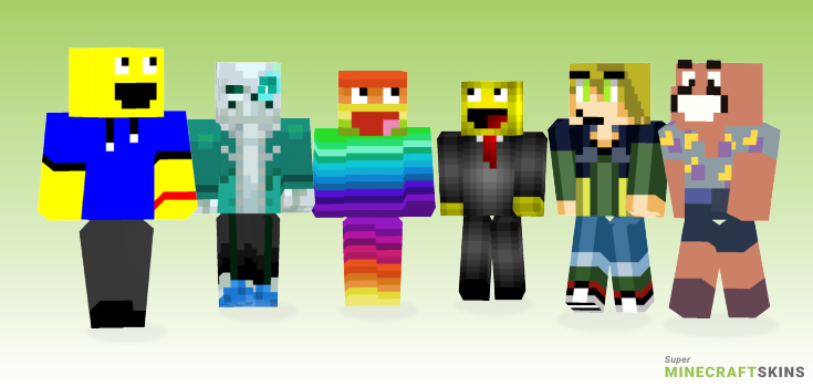 Smiley Minecraft Skins - Best Free Minecraft skins for Girls and Boys