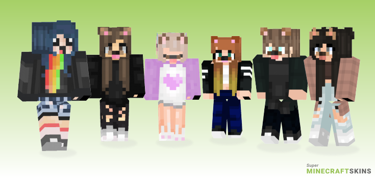 Snapchat filter Minecraft Skins - Best Free Minecraft skins for Girls and Boys