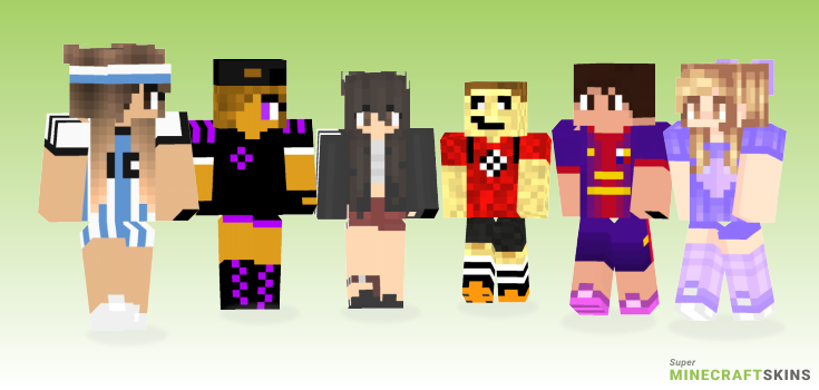 Soccer Minecraft Skins - Best Free Minecraft skins for Girls and Boys