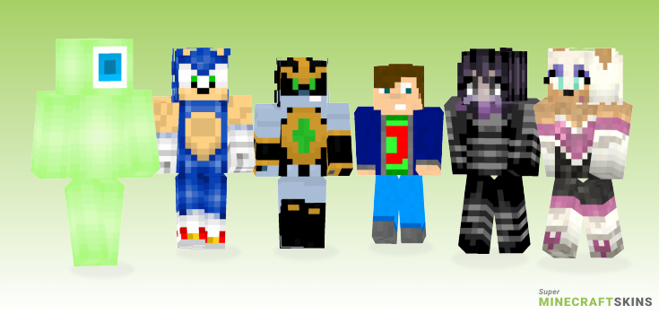 Sonic Minecraft Skins - Best Free Minecraft skins for Girls and Boys